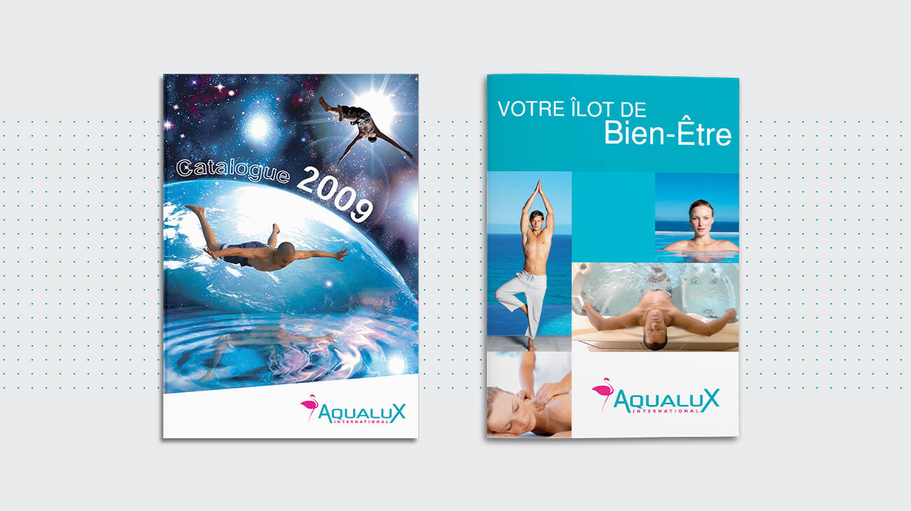 couvertures catalogues produits aqualux