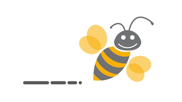 illustration abeille logotype Bambino Smart n°2