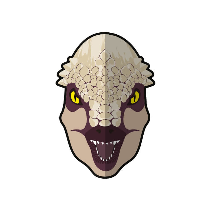 personnage équipe dinosaure pachycephalosaurus