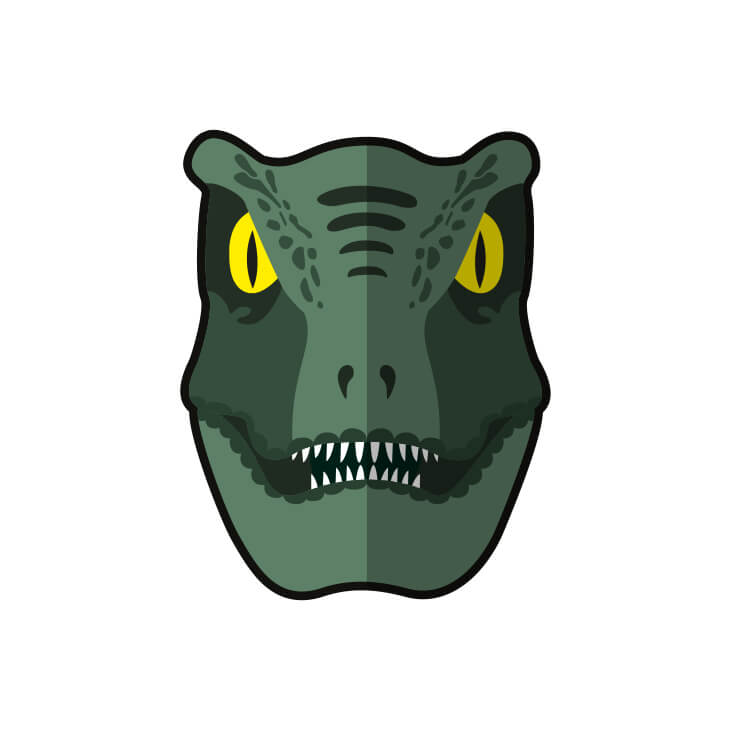 personnage équipe dinosaure velociraptor