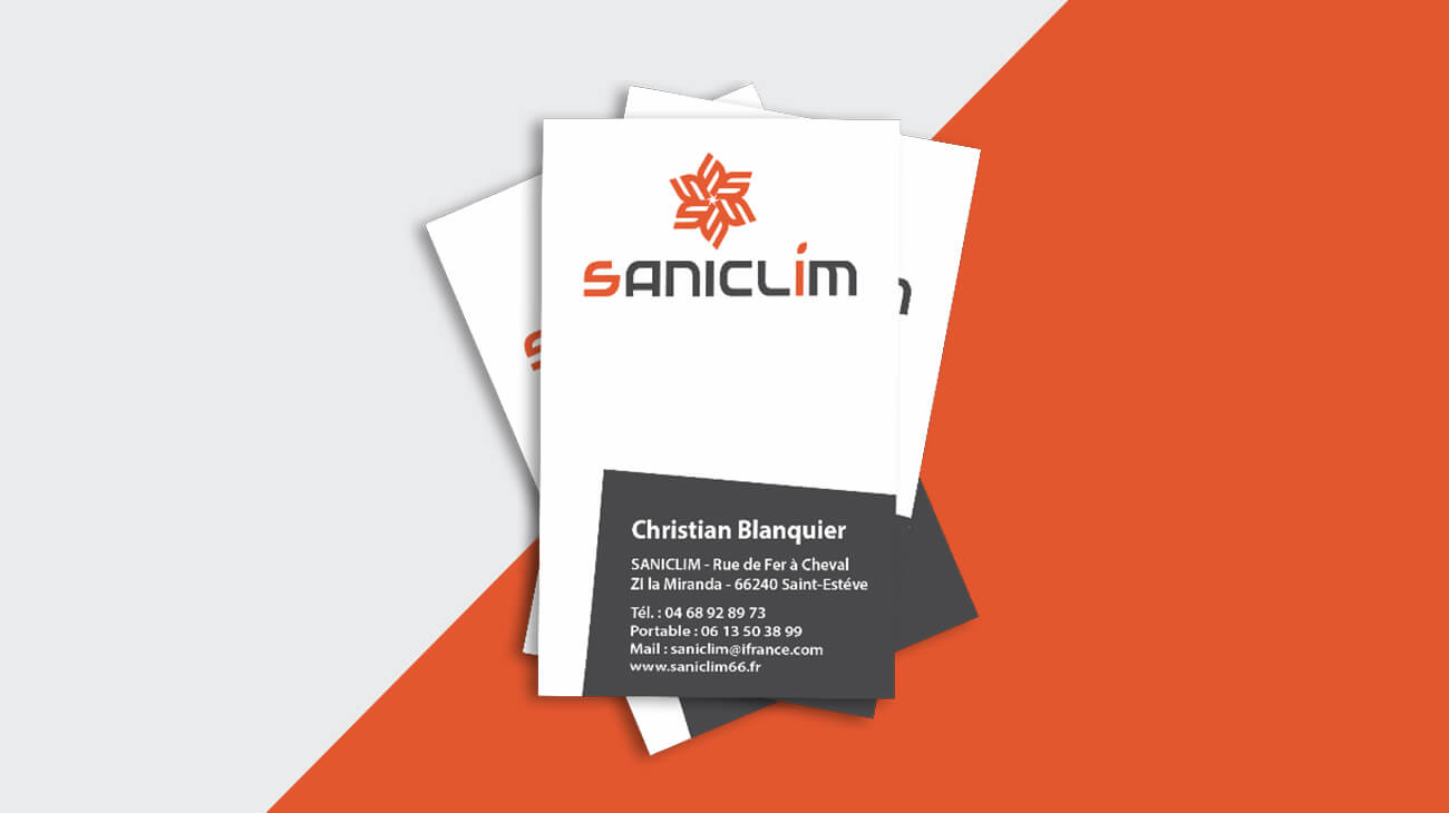 Cartes de visite Saniclim